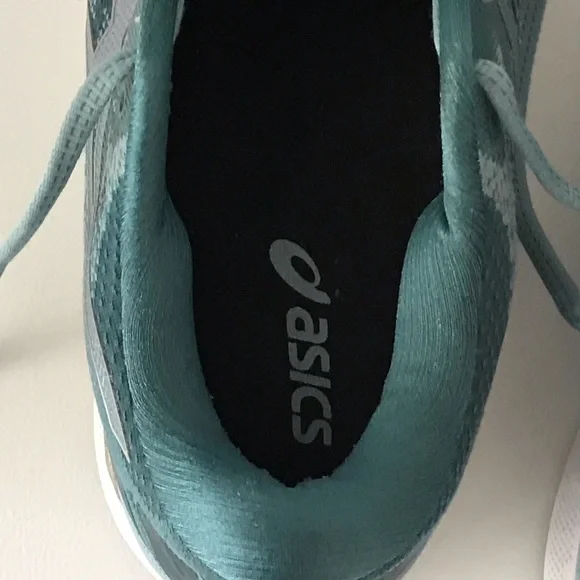 Asics Teal Blue Athletic Shoes with Cushioned Sole - Picture 6 of 6
